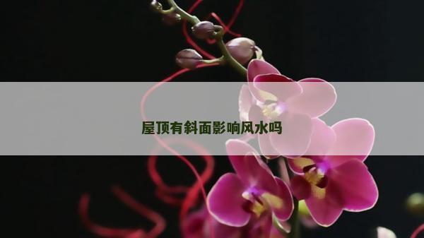 屋頂有斜面影響風水嗎