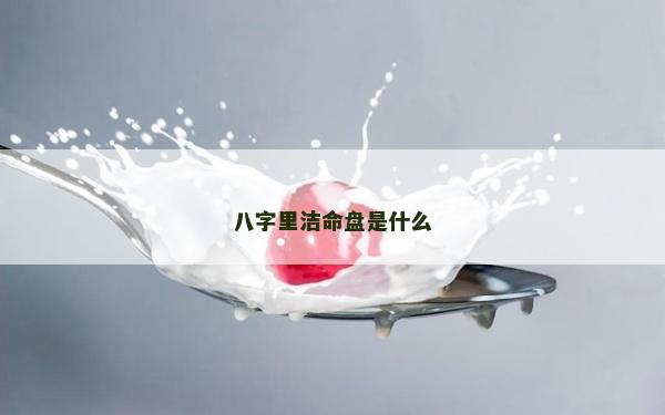 八字里潔命盤是什么 八字里潔命盤是什么