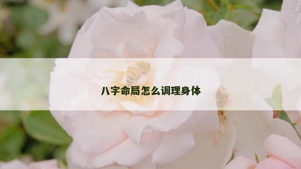 八字命局怎么調理身體