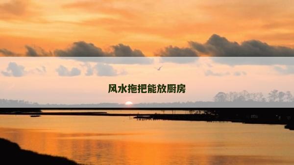 風(fēng)水拖把能放廚房