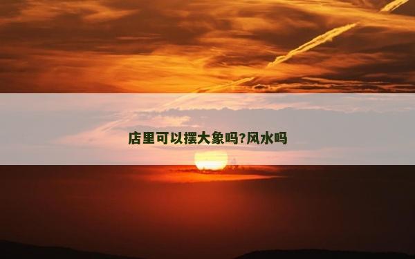 店里可以擺大象嗎?風水嗎 店里可以擺大象嗎?風水嗎