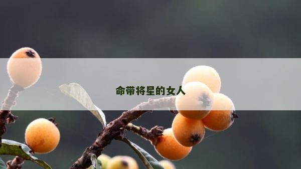 命帶將星的女人