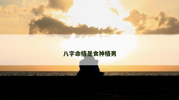 八字命格是食神格男 八字命格是食神格男