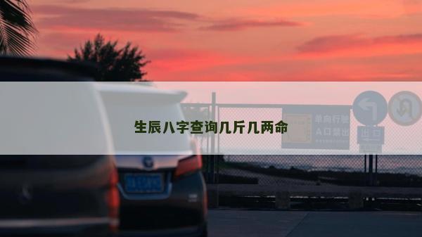 生辰八字查詢(xún)幾斤幾兩命