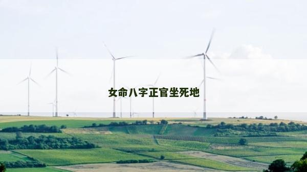 女命八字正官坐死地