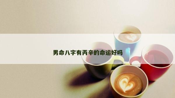 男命八字有丙辛的命運好嗎