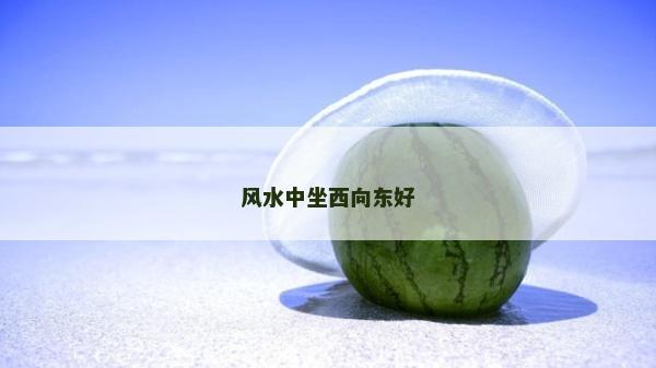 風水中坐西向東好