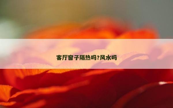 客廳窗子隔熱嗎?風(fēng)水嗎