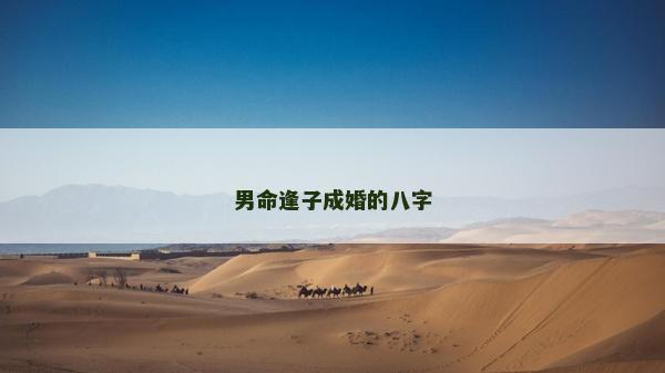 男命逢子成婚的八字