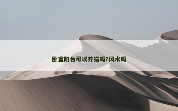 臥室陽臺可以養貓嗎?風水嗎