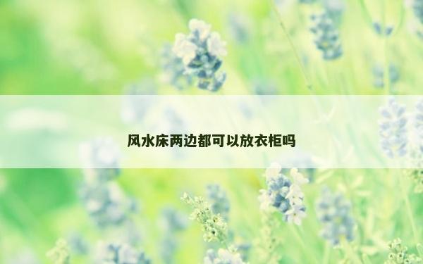 風(fēng)水床兩邊都可以放衣柜嗎