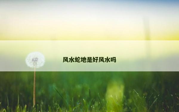 風(fēng)水蛇地是好風(fēng)水嗎