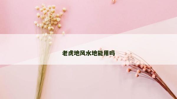 老虎地風水地能用嗎