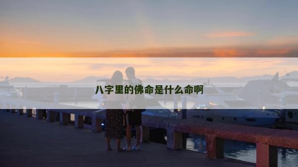 八字里的佛命是什么命啊