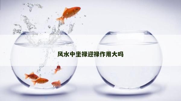 風水中坐祿迎祿作用大嗎