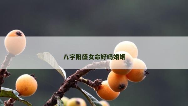 八字陽盛女命好嗎婚姻