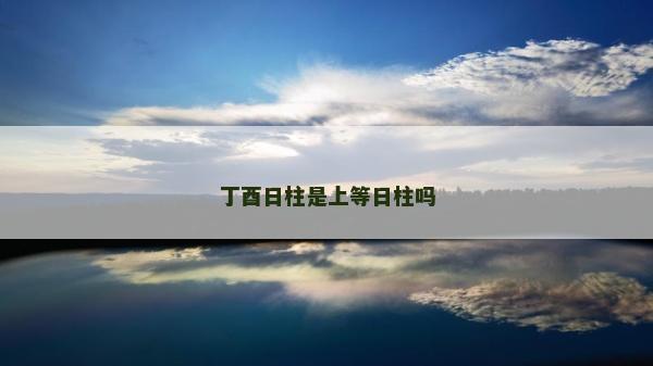 丁酉日柱是上等日柱嗎