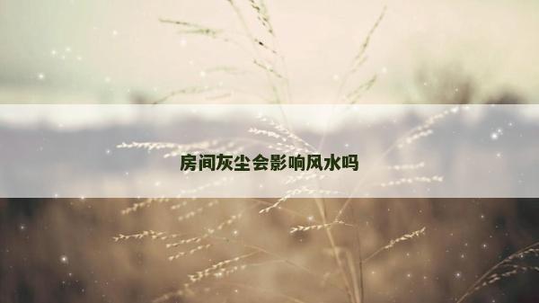 房間灰塵會影響風水嗎