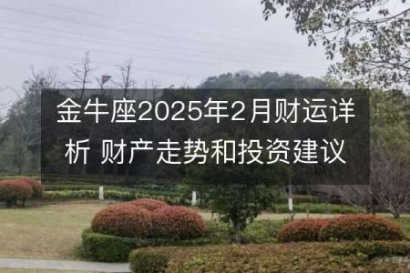 金牛座2025年2月財運詳析 財產走勢和投資建議